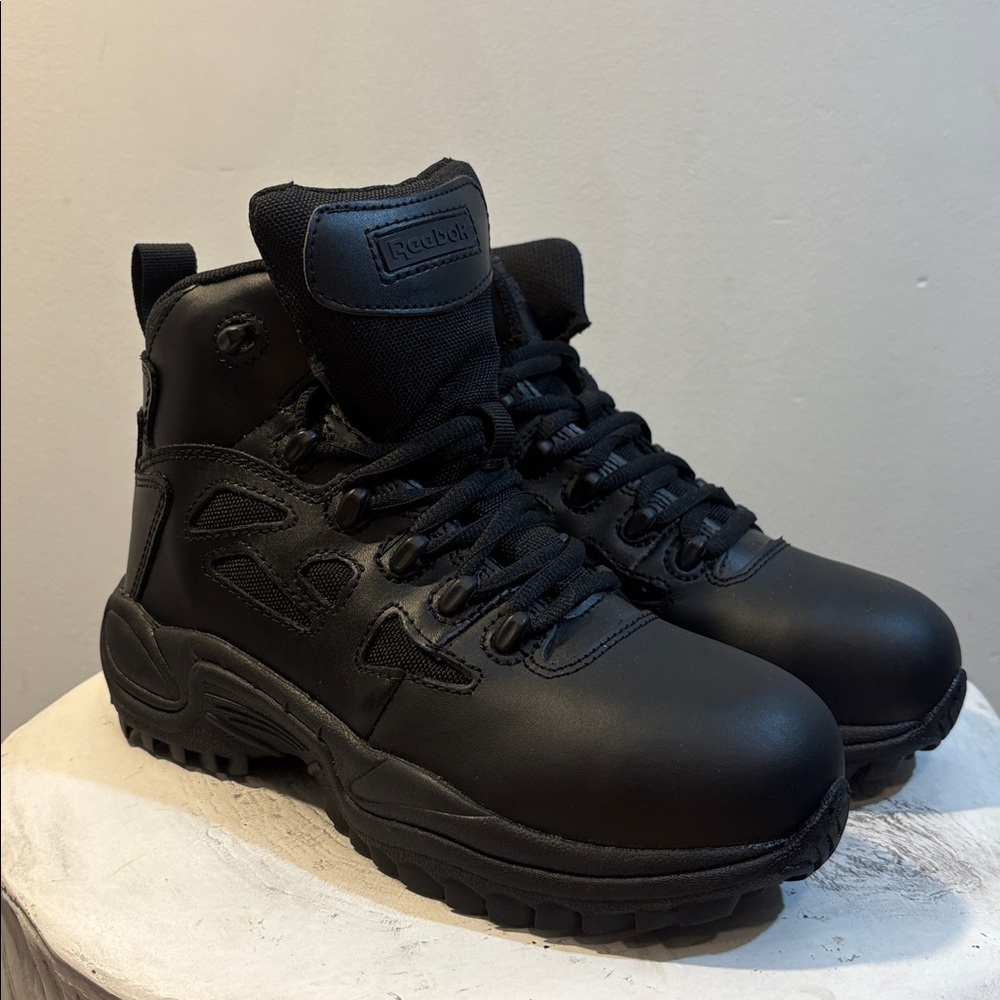 Reebok Women's Size 7, 6" Rapid Response RB EH Comp Toe Stealth Boots, All Black